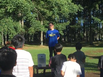 八ヶ岳林間学園5年生 朝のありがたいお言葉 狛江第五小学校