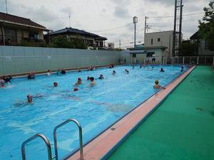 プール開き 狛江第六小学校