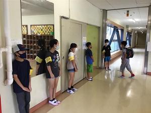 あいさつ運動 狛江第六小学校